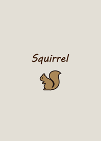 Minimalist classic horse squirrel