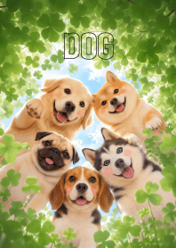 Kawaii Dog Gang in Clover Leaf