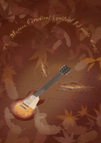 The Maroon Gradient Guitar(L)hawk wings