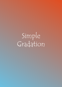 Simple Gradation -BLUE+ORANGE-