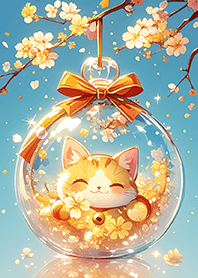 ⭐️桃花招財貓許願球❤️