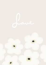 in bloom, flower wh - light cream