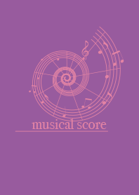 musicalscore Campanula purple