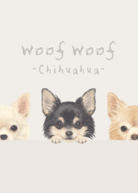 Woof Woof - Chihuahua L - PASTEL IVORY