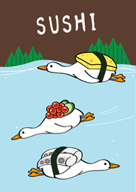 มากินซูชิเป็ดกัน!2(น้ำตาลเข้ม)