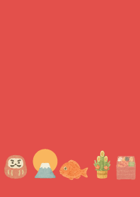 Japanese New Year01 red