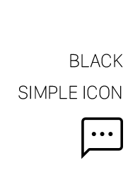 Black simple icon theme