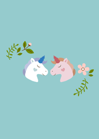 獨角獸情侶檔-花草