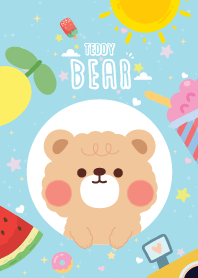 เทดดี้แบร์ น่ารักน่าเลิฟ สีฟ้า