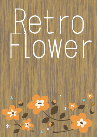 Retro Flower（木目）
