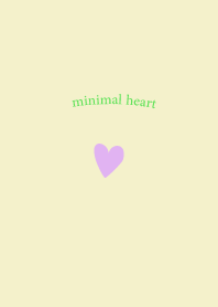 Simple Mini Mini Heart yellow x purple