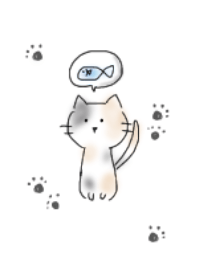 シンプル ねこ にくきゅう