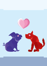 ekst Blue (Pig) Love Red (Dog)
