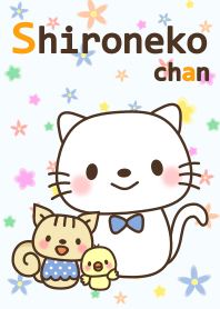 Shironeko-chan flower ver.