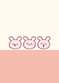 simple rabbit.(pink)