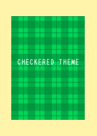 GREEN CHECKERED THEME-LIGHT YELLOW