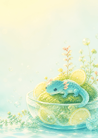 Azure Newt Lemon Soda Moss
