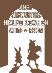 ALICE SILHOUETTE2 HEALING BROWN ON WHITE