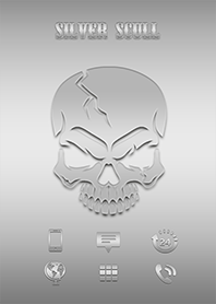 Stylish silver scull