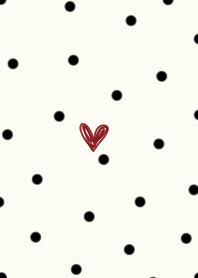 Adult cute dots and hearts.