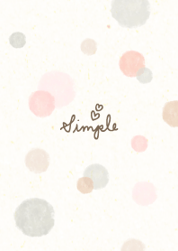 Watercolor A circle Pink27 from Japan