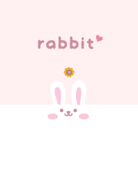Rabbits. Sunflower - Pink