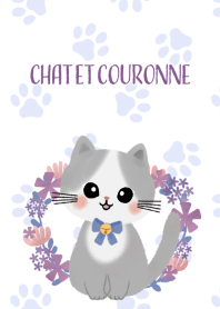 子猫とリース♡chaton et couronne