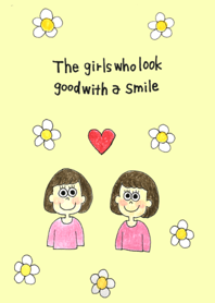 Tha girls who look good with a smile