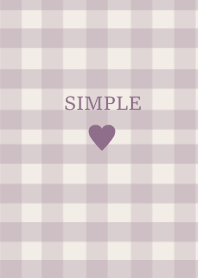 SIMPLE HEART_check dustypurple