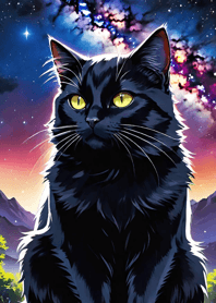 Night Moon Star Cat 4634B1