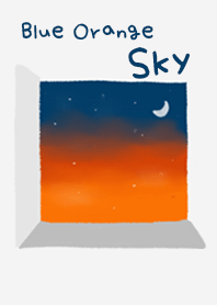 ท้องฟ้าสีน้ำเงินส้ม