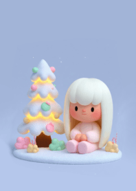 Minimal Snow Christmas B6361