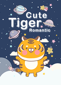 浩瀚宇宙 可愛寶貝萌虎 藍色