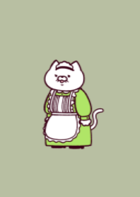 Housemaid cat.(dusty colors04)