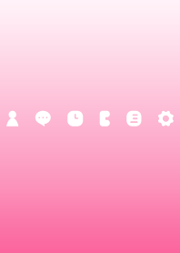 シンプルグラデーション-ピンク