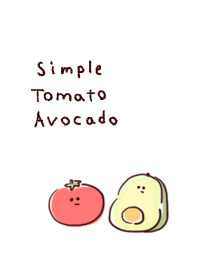simple tomato avocado white blue.