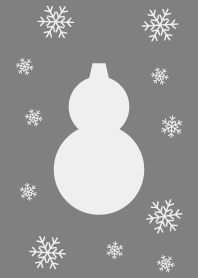 Black simple snowman theme