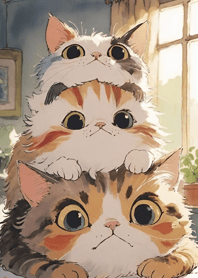 Q version cute cat 77A7A0