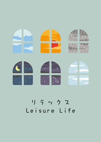 วิวหน้าต่างอันผ่อนคลาย(มิ้นท์อ่อน)