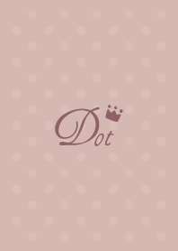 Crown dot -Dullness Pink-