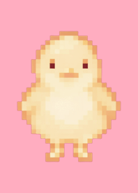 Chick Pixel Art Theme  Pink 04