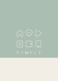 SIMPLE(beige green)V.1593b