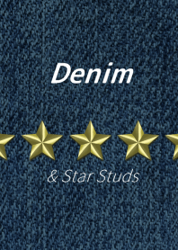Denim & Star Studs