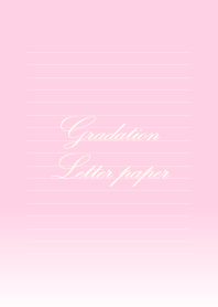 Gradation Letter paper - Pink 6 -
