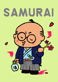 Funny aged man (samurai version)