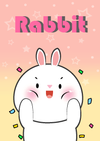 Emotions White Rabbit  In Pastel Theme