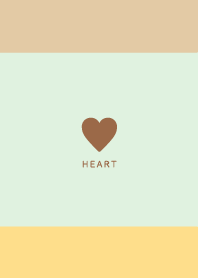 Simple Heart - Brown&Green