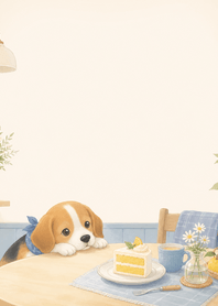 Azure Beagle Yuzu Cake Desk
