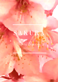 桜の花♡絵画風