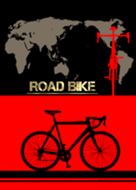 ROAD BIKE BLACK x RED